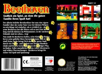 Beethoven - The Ultimate Canine Caper! (Europe) box cover back